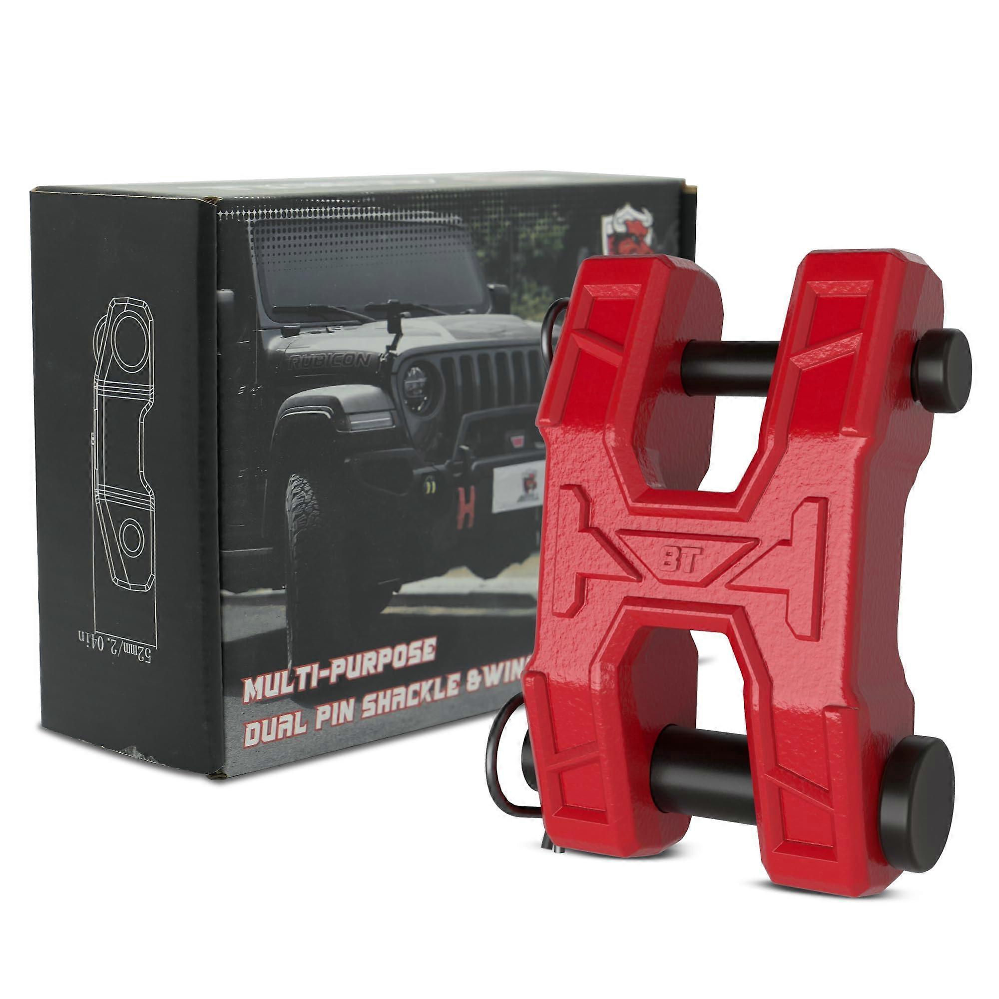 H-Shaped Winch Fairlead Hook, Towing Winch Shackle, Dual Pin Design