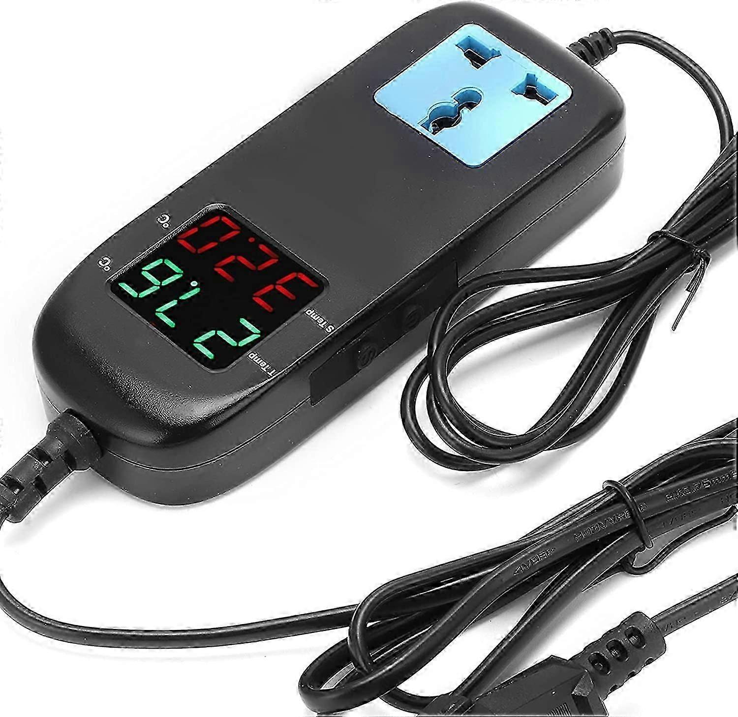 Digital Display Thermostat Intelligent Electronic Temperature Controller Regulator AC 90V~250V strong antiinterference ability(British regulatory)