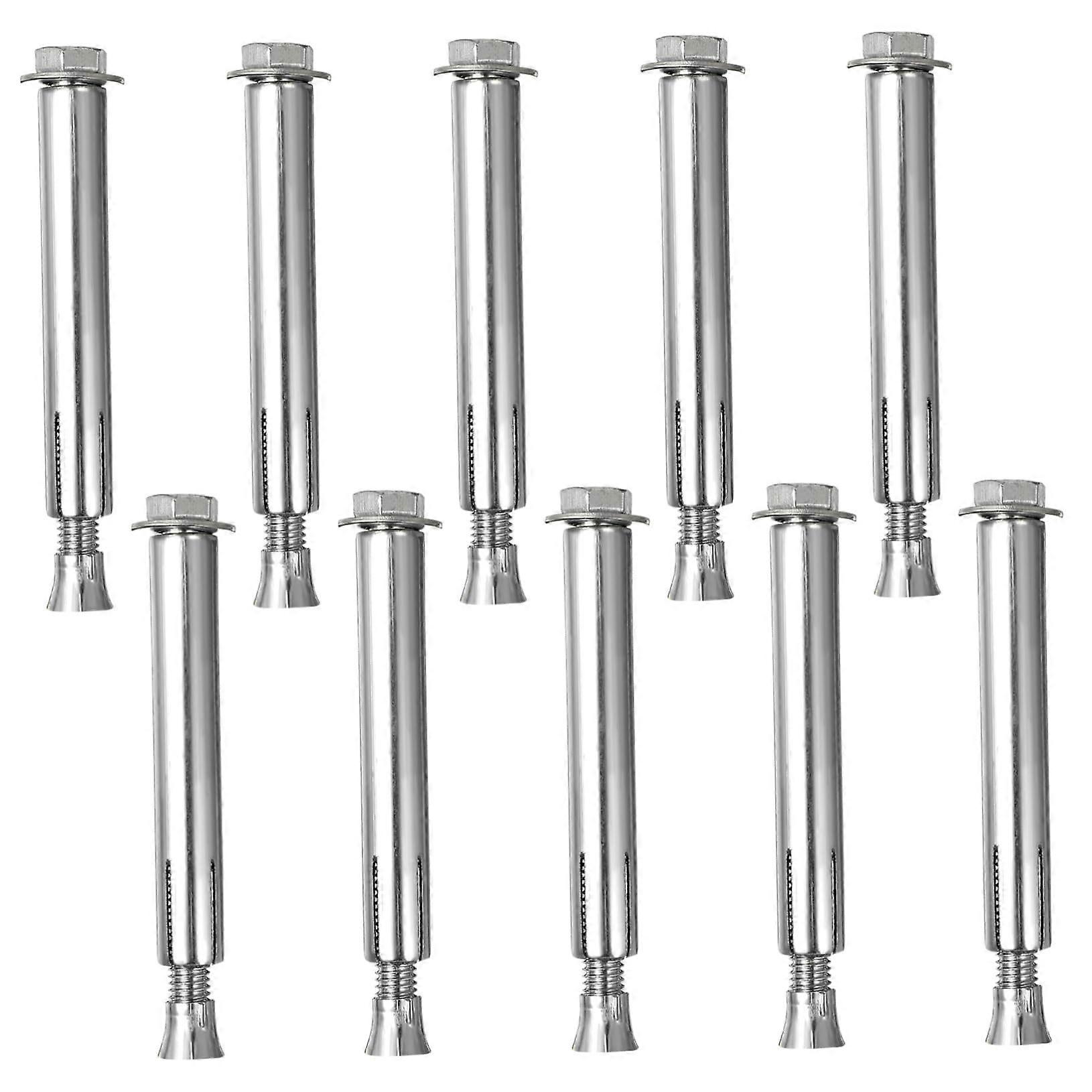 Anchor Screws 10 Pack Expansion Bolts for Asphalt Easy Mounting on Concrete or Asphalt