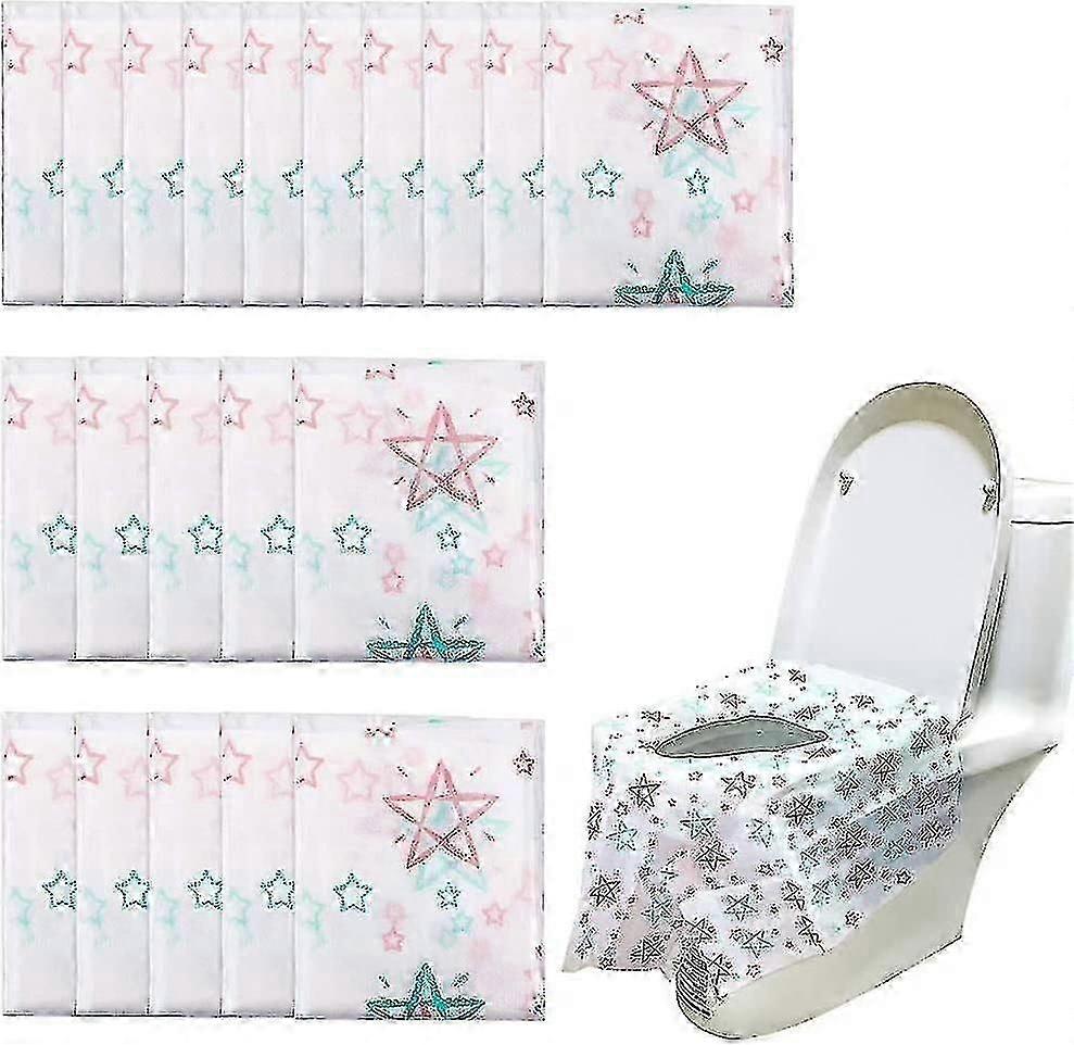 20-pack stora pottskyddsskydd engångs toalettsitsskydd vattentäta