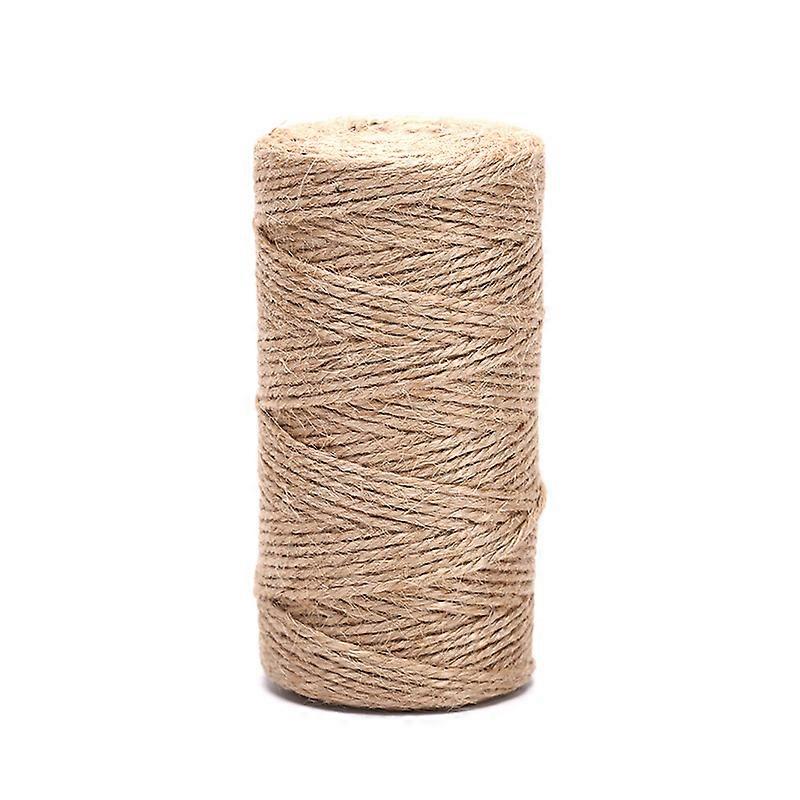 Natural Hemp Linen Cord Twisted Burlap Jute Twine Rope String DIY Craft Decor
