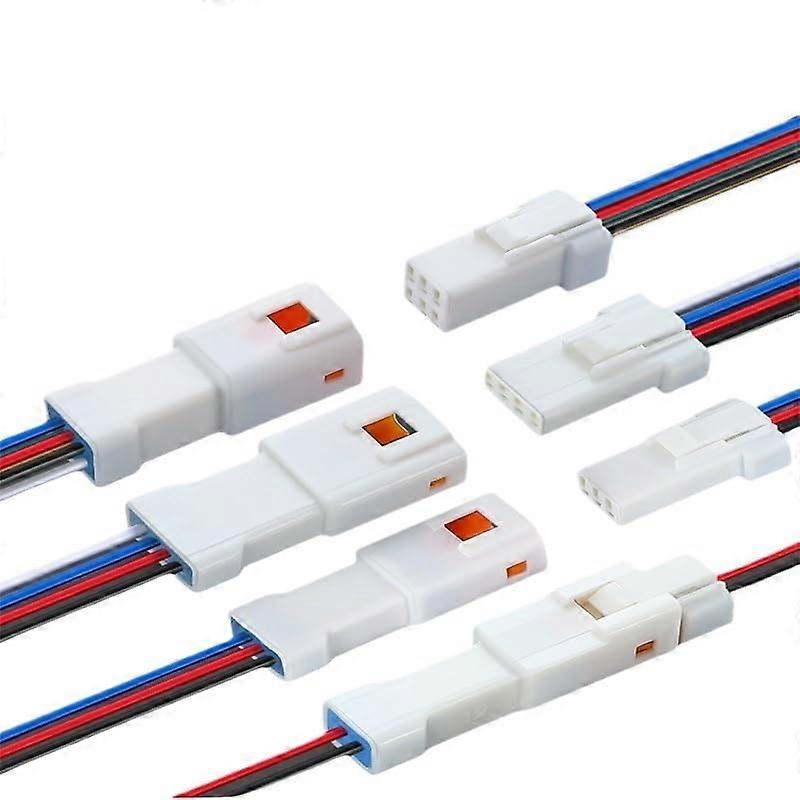 02R-JWPF-VSLE 2 3 4 6 8 Pin Auto Waterproof Connector with 20AWG 15cm Cable Harness for Car 2P Male