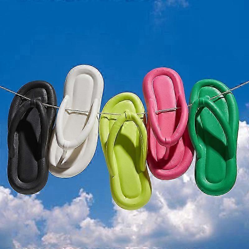 Candy Color Flip Flops Summer Sliders For Women EVA Soft Beach Non-slip Slippers BZSM