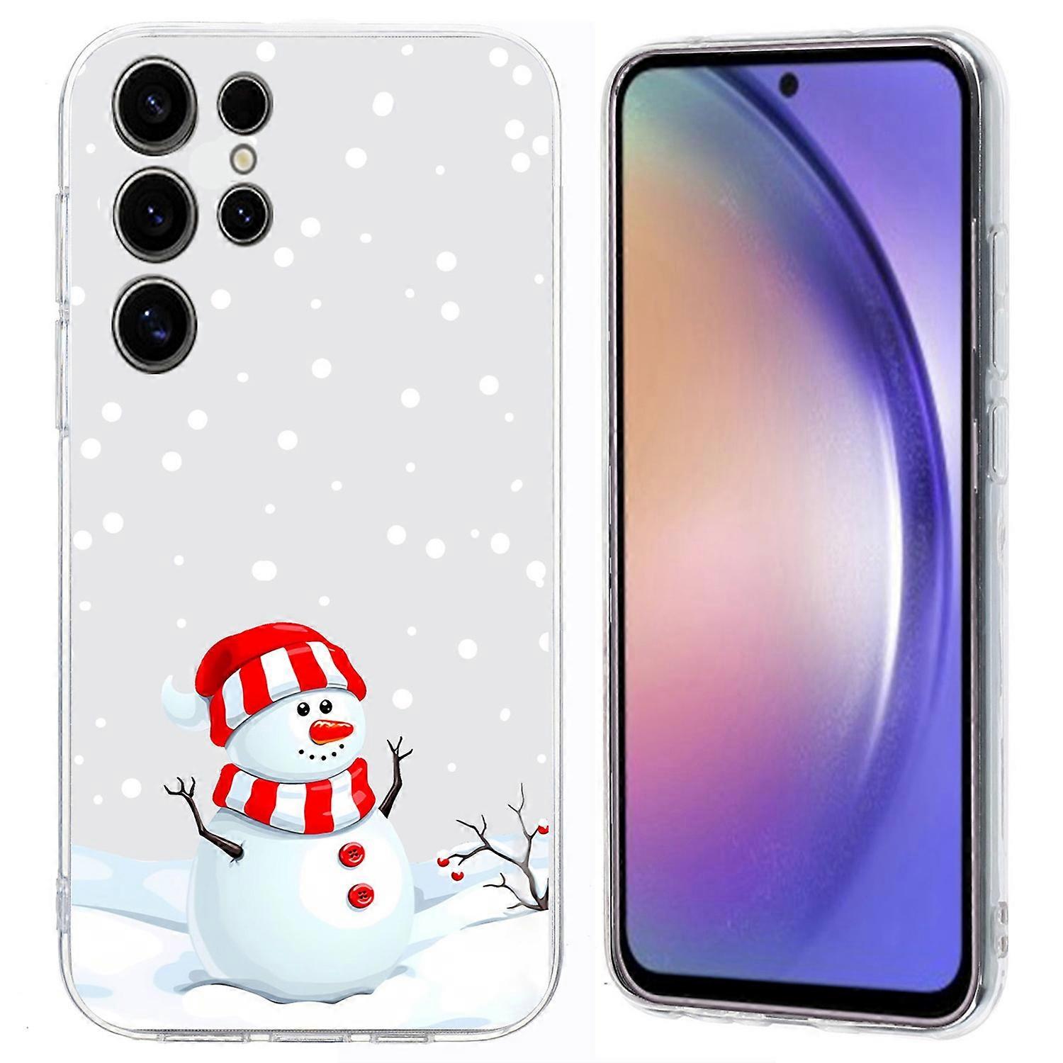 For Samsung Galaxy S25 Ultra/S24 Ultra Case Christmas Pattern Print Soft TPU Phone Protector