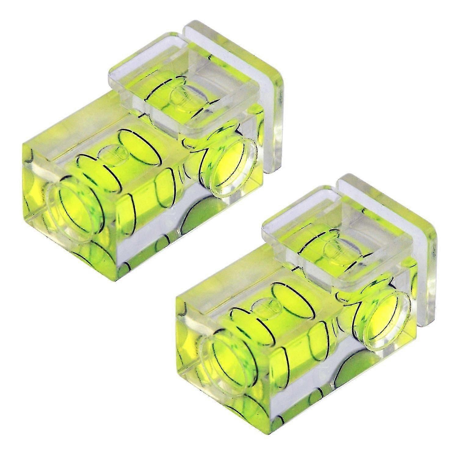 2 pcs Hot shoe camera double spirit level(2-axis)