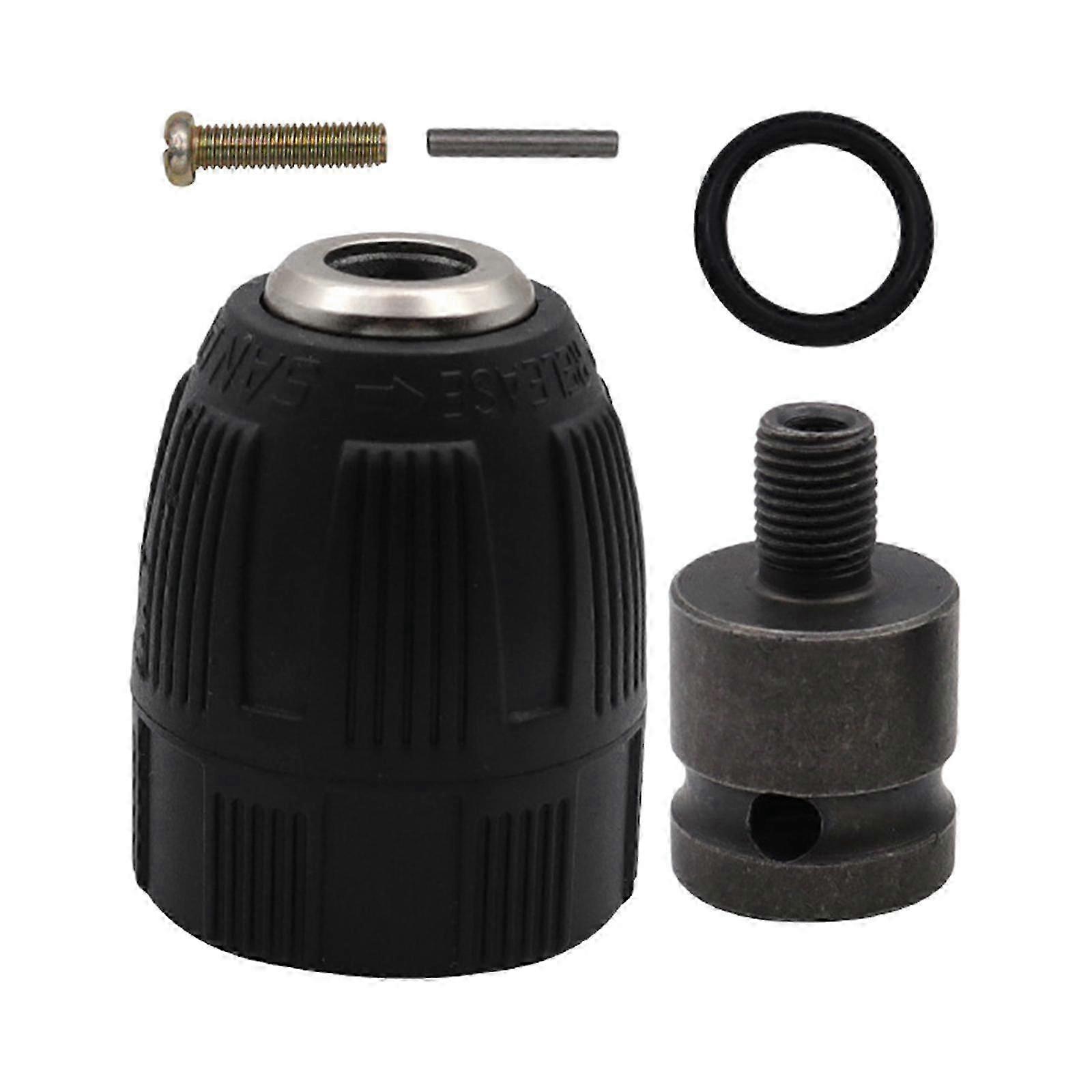 Keyless Drill Chuck Quick-Change Adapter Converter for Impact Driver Tool