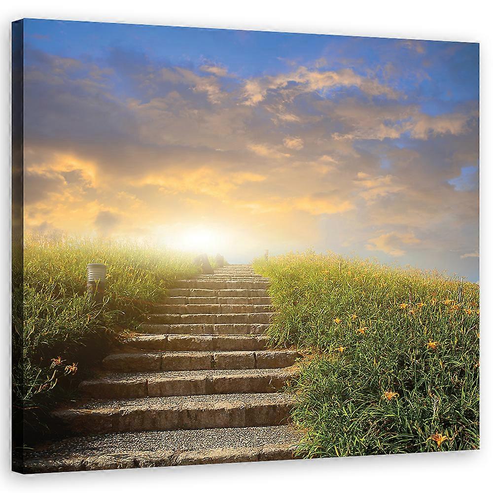 Impression sur toile, Paysages - Jaune - 30x30