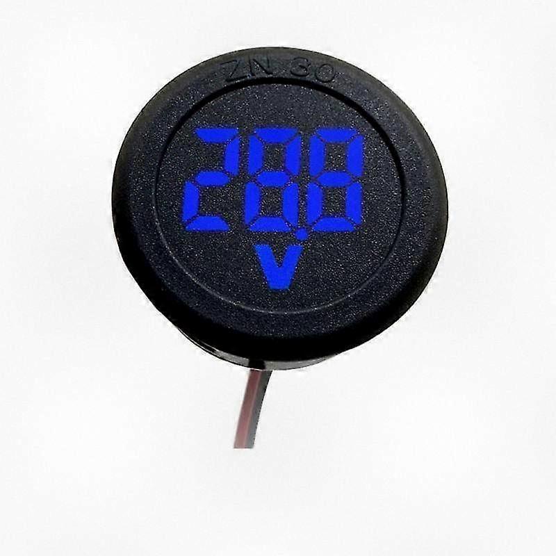 Digital Voltmeter and Ammeter for Vehicles - 100V 10A Voltage and Current Measurement Display for Cars and Motorcycles