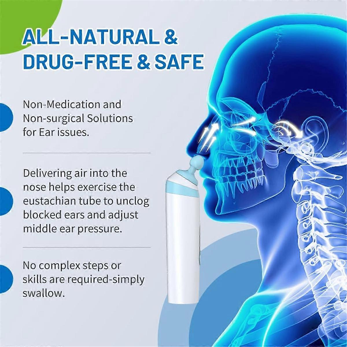 Eustachian Tube Ear Pressure Relief Device Ξεβουλώστε τα αυτιά, εξισορροπήστε την πίεση &; ανακουφίστε τις εμβοές Φροντίδα αυτιών