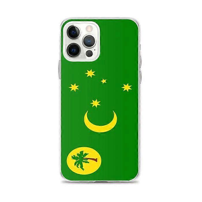 Phone case - PIXELFORMA - iPhone 12 Pro Max - Cocos Islands Flag - Transparent plastic - TPU