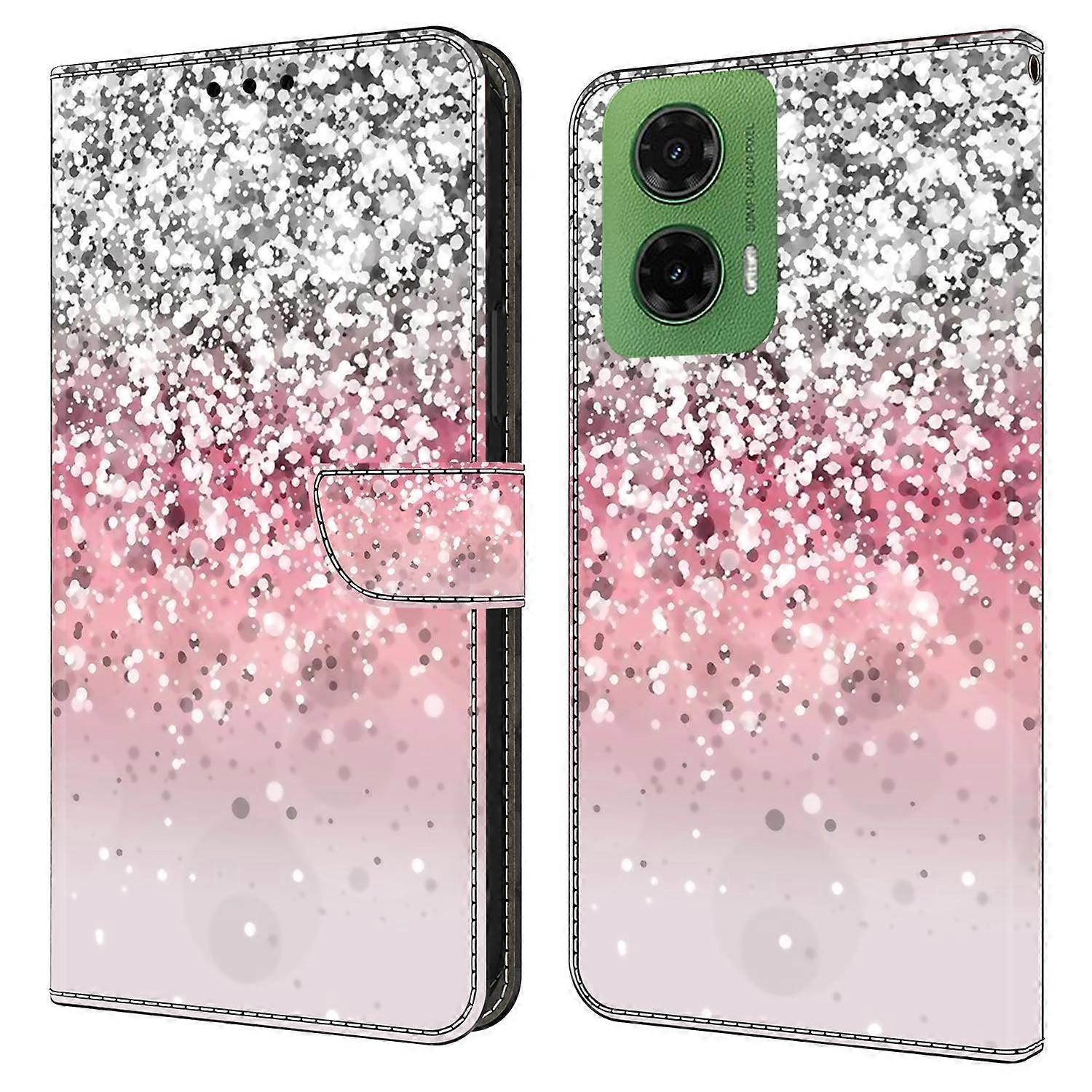 For Motorola Moto G35 5G Case Magnetic Clasp 3D Pattern Leather Wallet Phone Cover