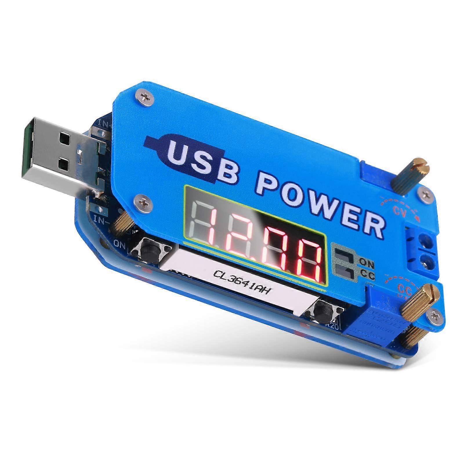15W DC - DC Buck-Boost Converter CVCC Boost Module, 5V To 3.3V/9V/12V/24V/30V, Adjustable USB Power Module In Enclosure