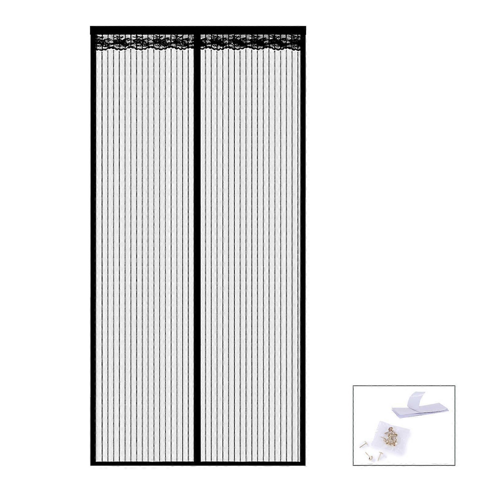 Magnetic Screen Door Curtain Automatic Closing Magnetic Mosquitoes Net Fly Screen Door Invisible Door Mesh Enduring MM