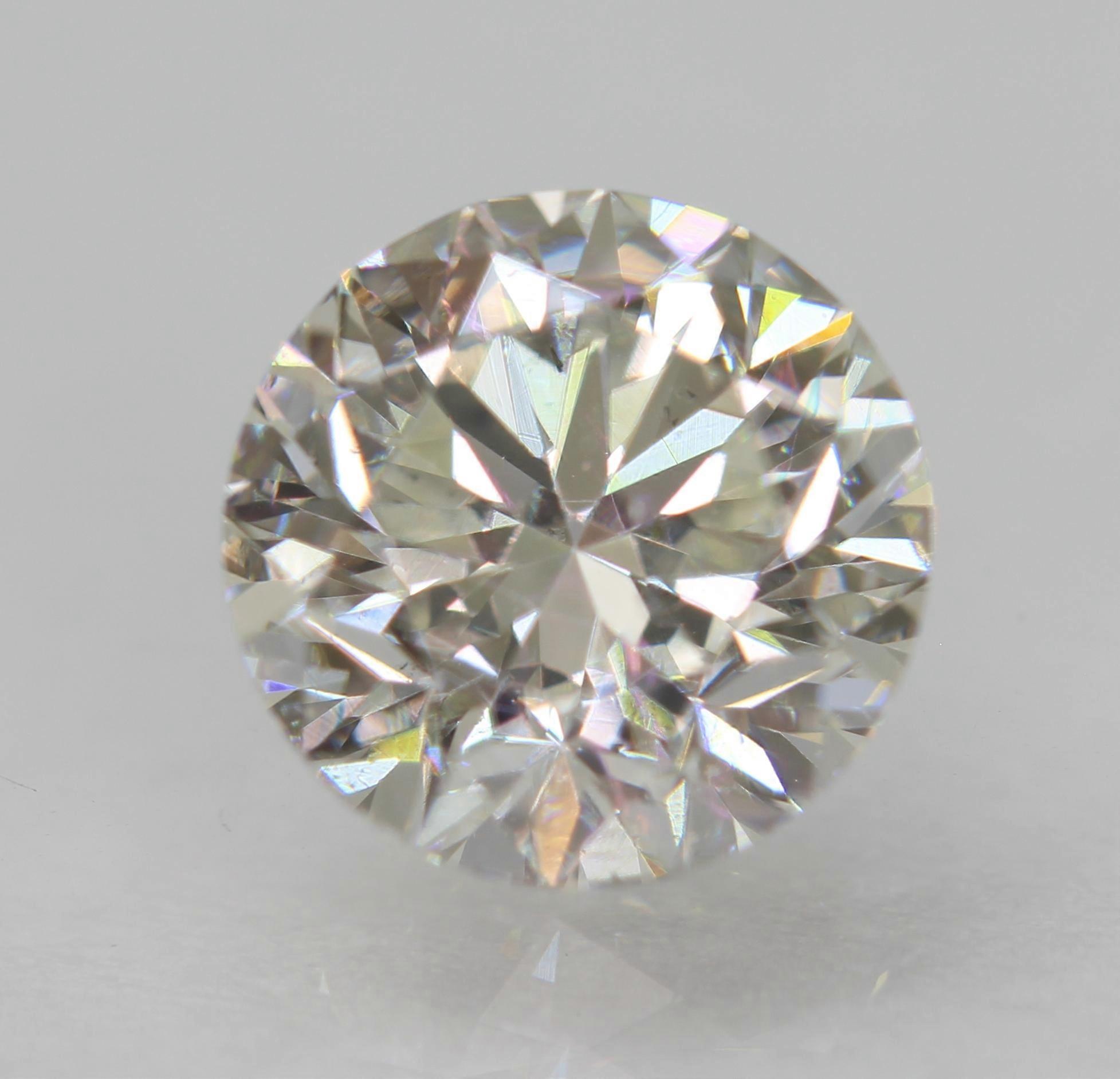 Certified 1.04 Carat G VVS2 Round Brilliant Natural Enhanced Loose Diamond 6.28m