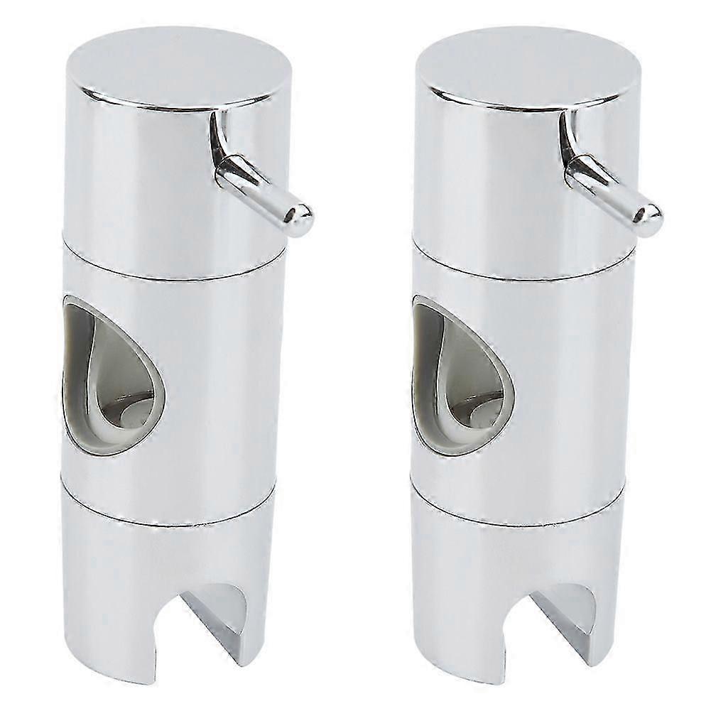 2pcs Chrom Plated Bathroom Shower Head Holder Adjuster Bracket