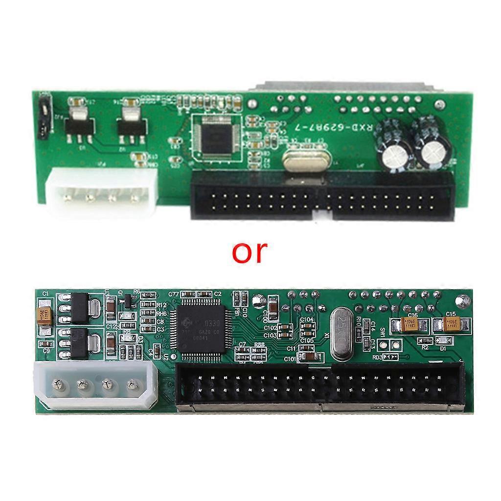 3.5 HDD IDE /Pata to Sata Converter Card Adapter for IDE 40-pin Hard Drive Disk DVD for Burner to Sata Data Motherb  Green