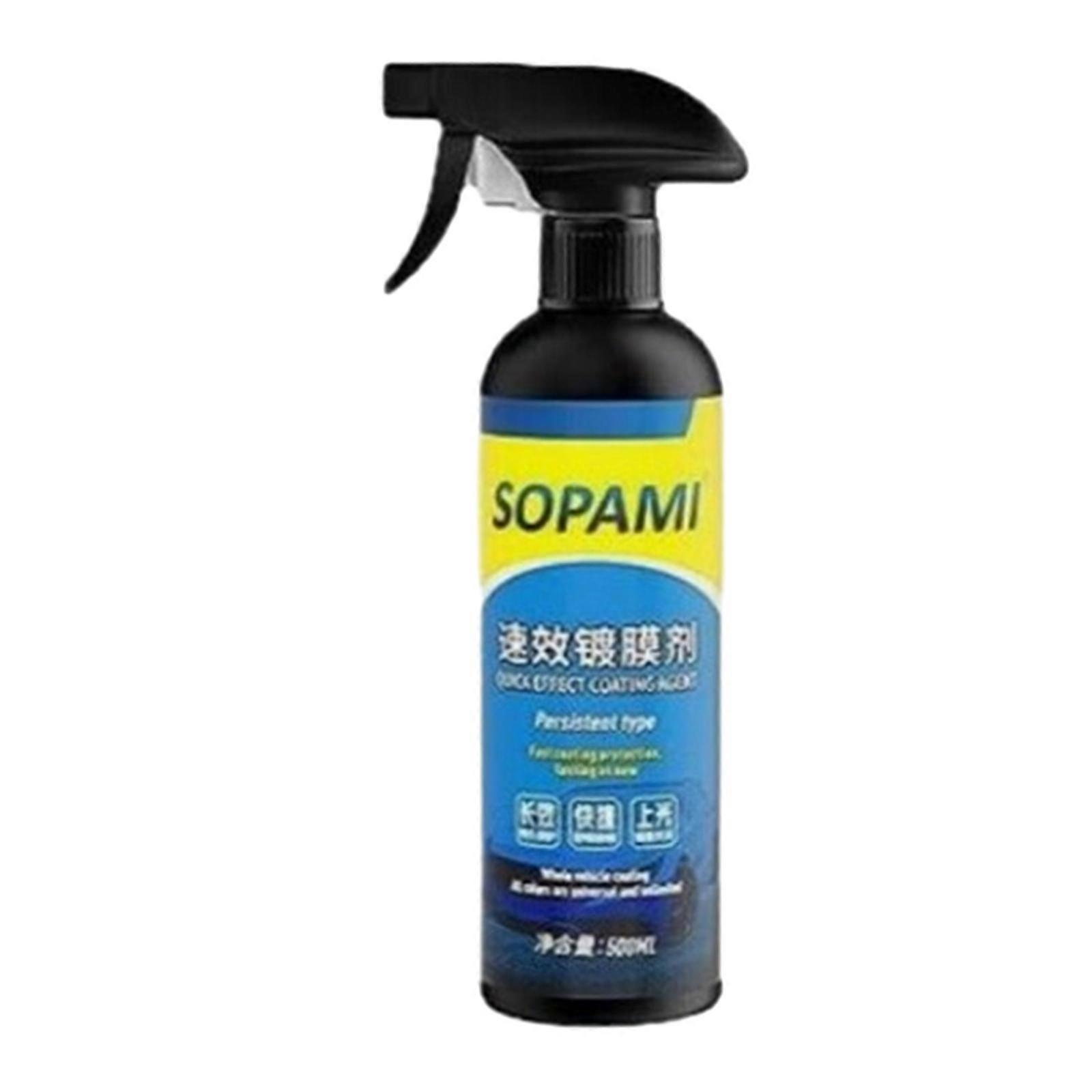 رذاذ طلاء السيارة Sopami ، تلميع شمع سريع للسيارة والدراجات النارية