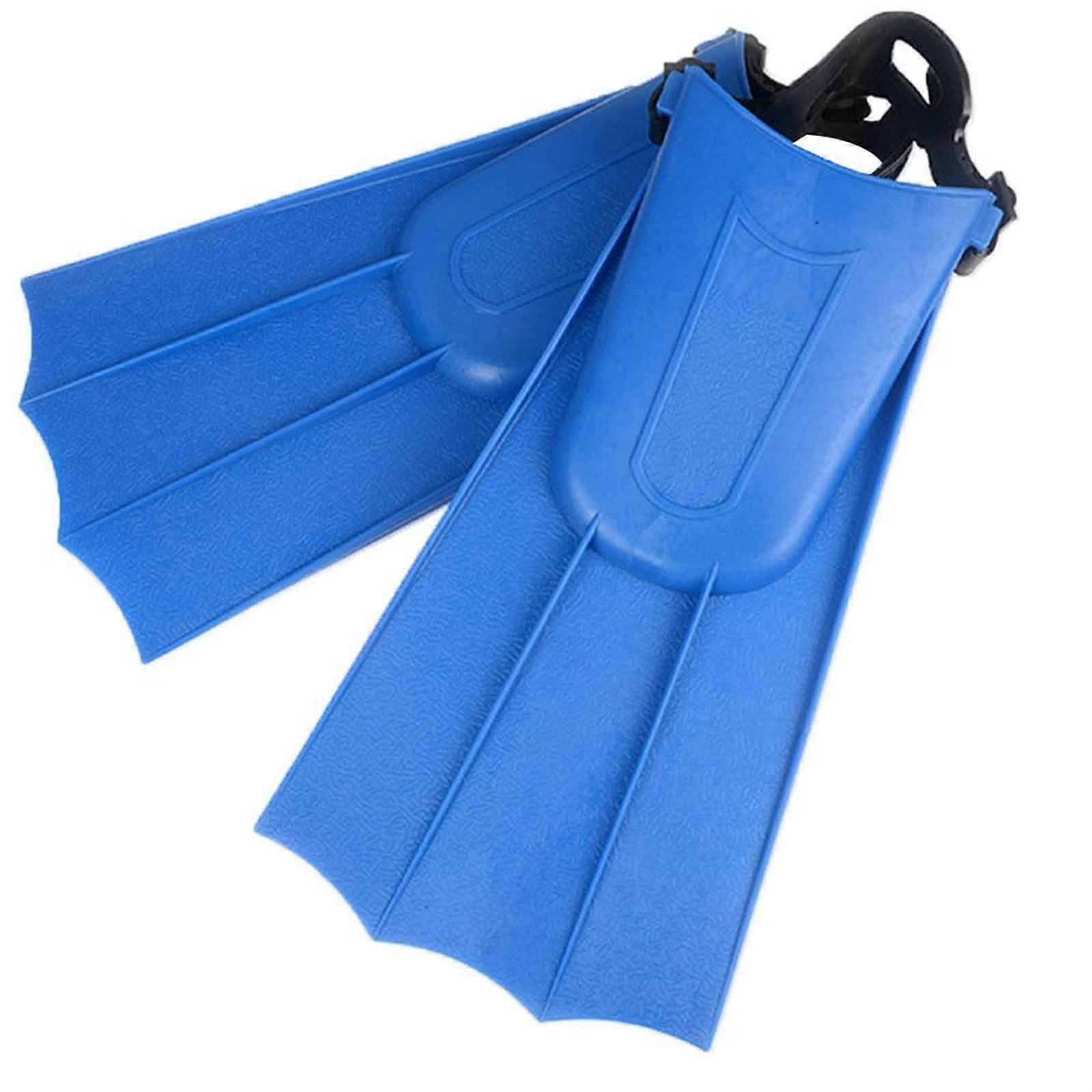 F Swimming F Adult Snorkeling Foot Flippers Diving F Beginner Swimming Equipment Diving Adjustable Flippers (Blue)