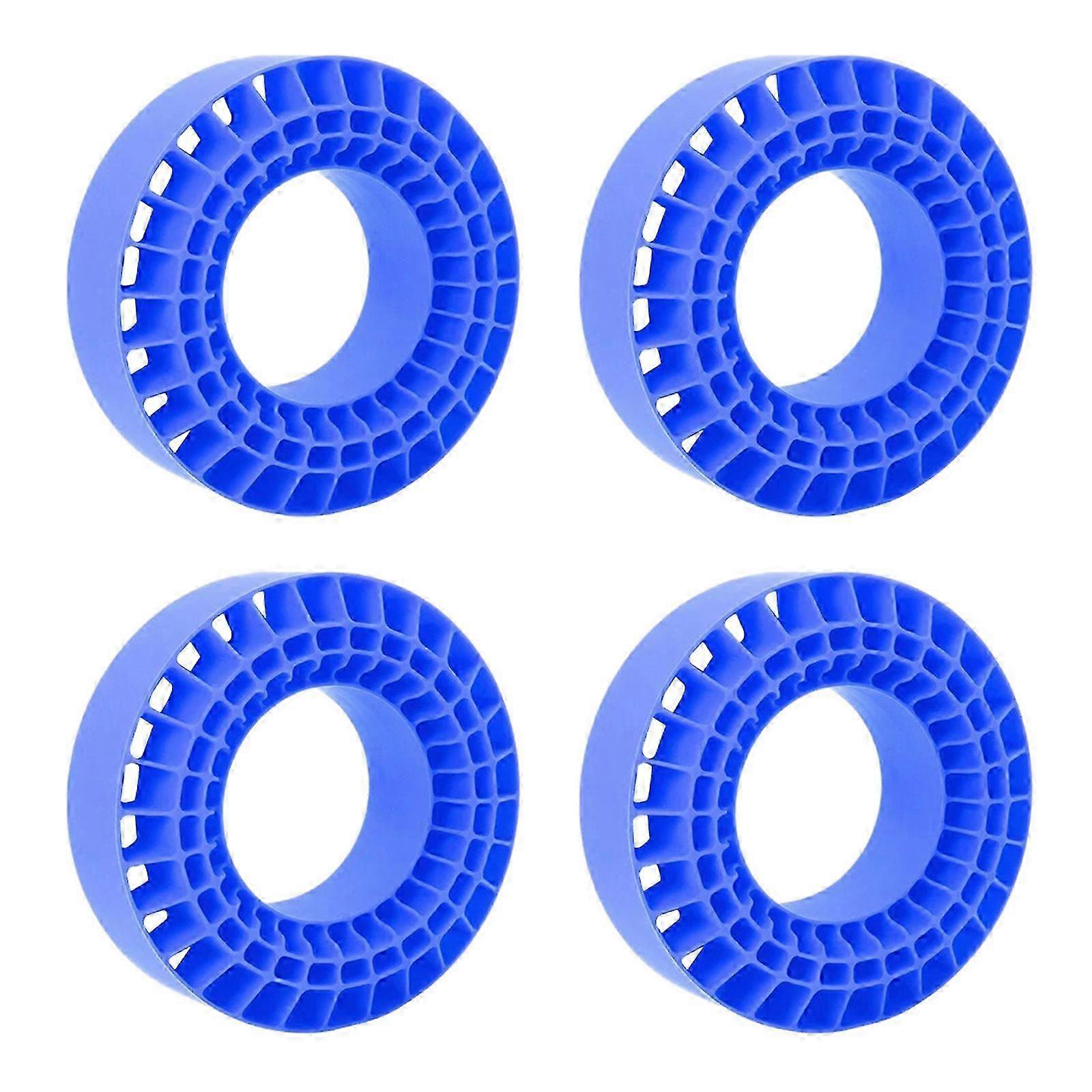 2025 4PCS/Set Soft Silicone Rubber Tire Inserts for 1/10 Remote Control Crawler 1.9" Wheels Remote Control Toy Car Tires Sky Blue