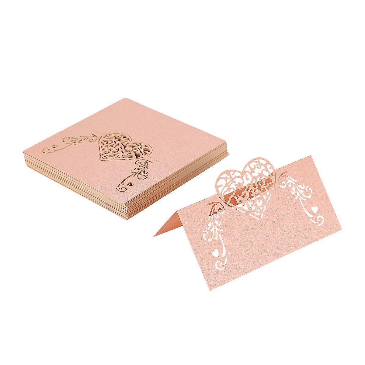 Event Cards with Heart Cutouts for Stylish Celebrations