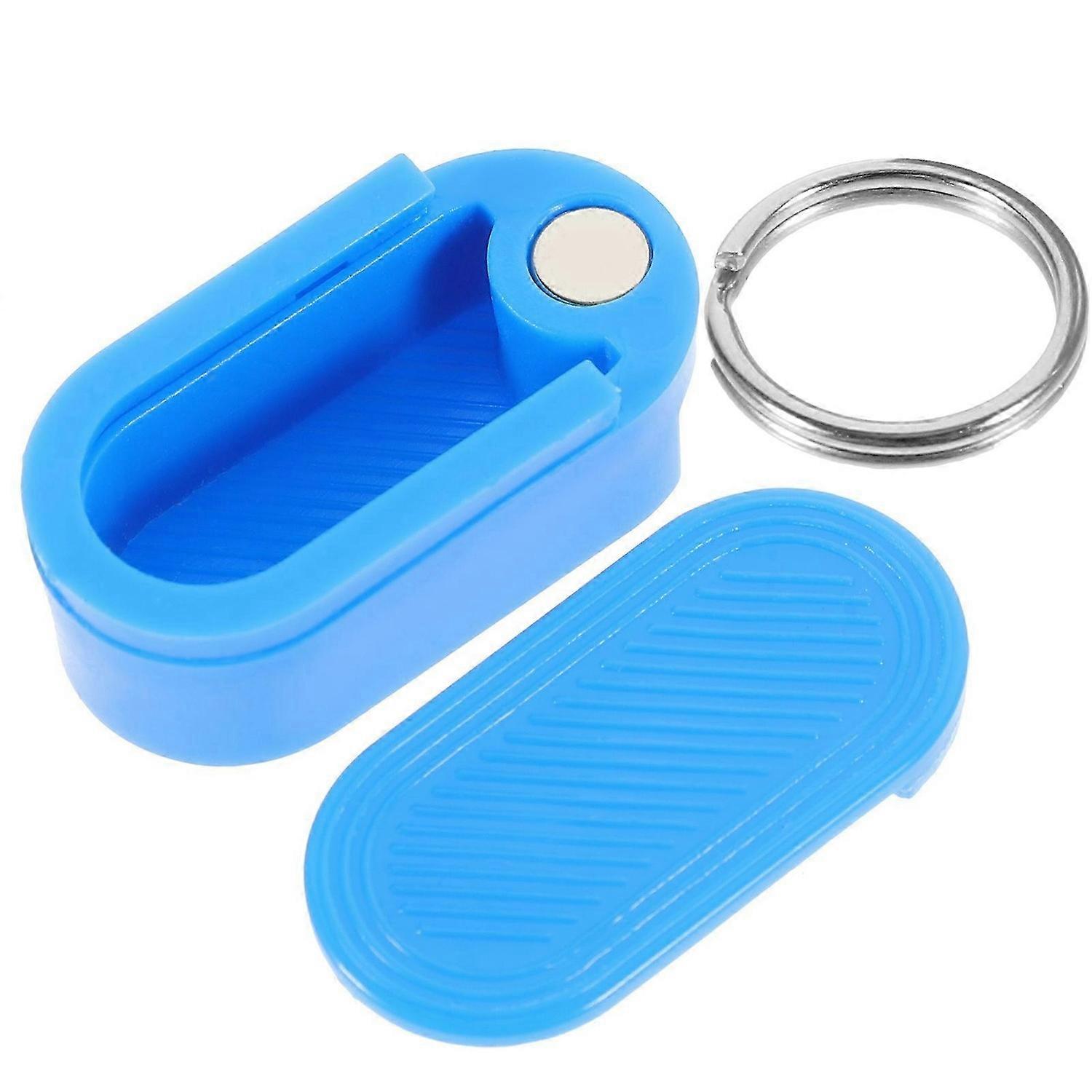 Small Pill Box Keychain Pill Holder Portable Travel Pill Container Plastic Pill Case Keyring