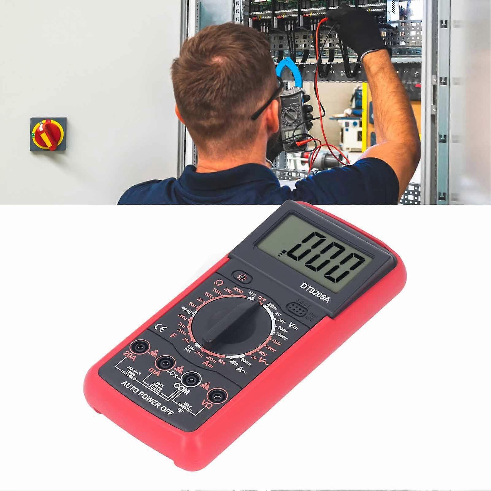 Digital Multimeter Electrical Voltage Tester Set High Accuracy Multifunctional Multi Meter 