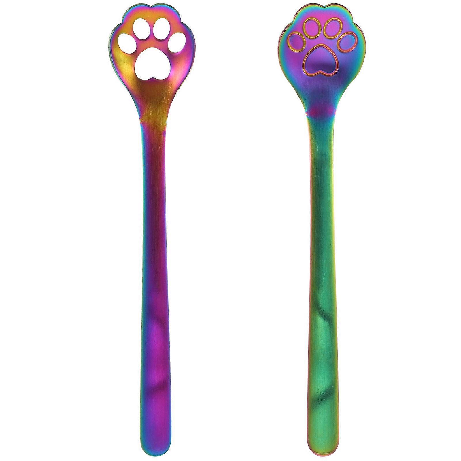 Smooth Surface Coffee Spoons with Cat Motif for Easy Cleaning