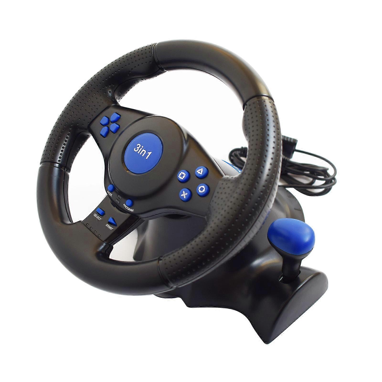 Simulateur de course volant kit pour PS3 PS2 PC Game Volant
