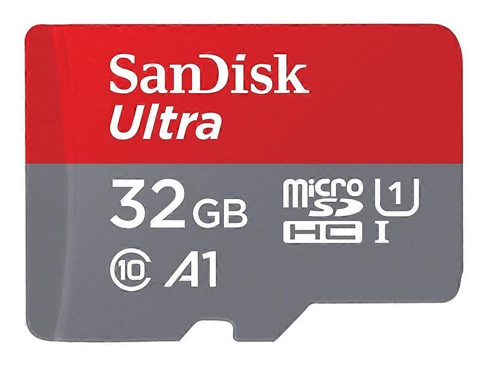 SanDisk Ultra - Flash Memory Card (microSDHC to SD adapter included) - 32 GB - A1 / UHS-I U1 / Class10