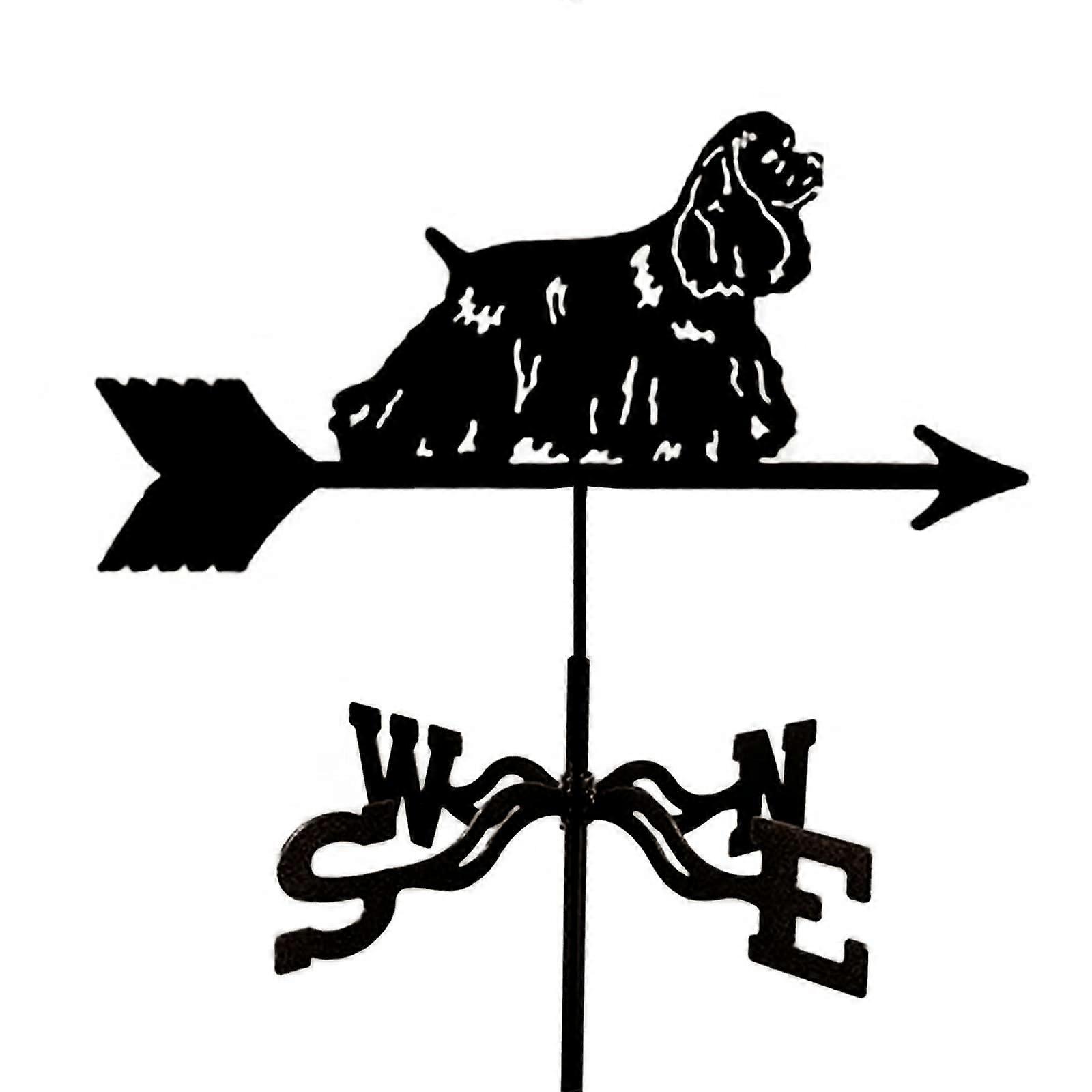 Weather vane Dog Cocker Spaniel for roof mounting with antirust coating Ref: 6689