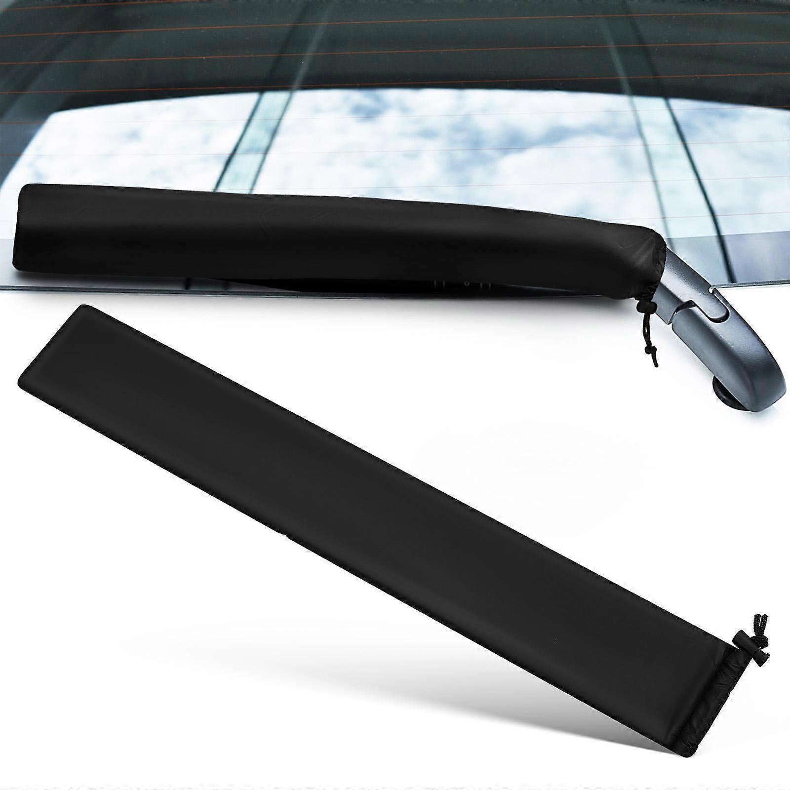 Windshield Wiper Covers Protective Car Wiper Sleeves for Trucks, SUVs, Cars Easy Installation, Fits Various Vehicles, Black Color