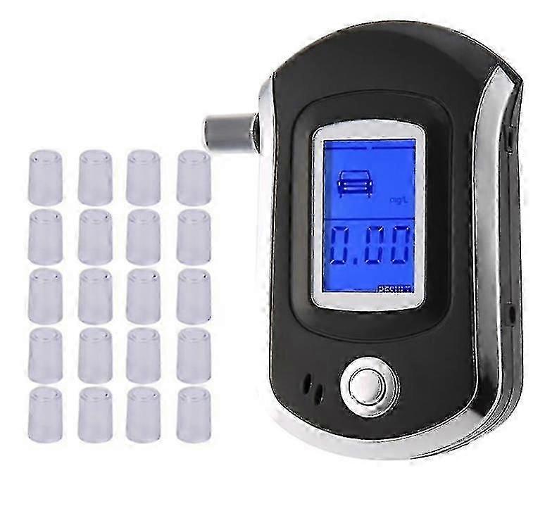 Professioneller digitaler Atemalkoholtester Alkoholtester mit LCD-Display mit 20 Filterspitzen