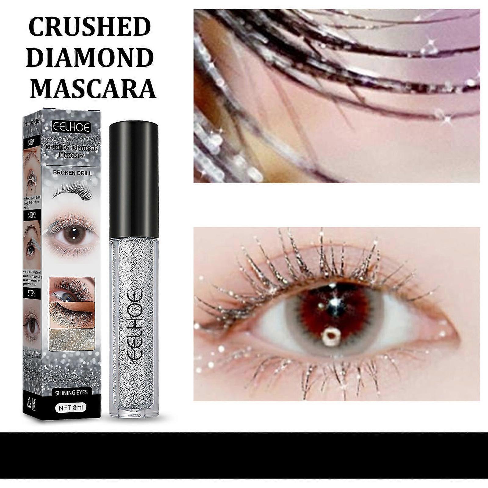 8ml Sparkling Diamond Glitter Mascara Easy To Remove Waterproof for Parties