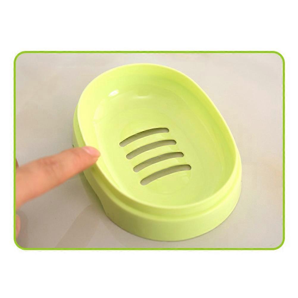 Soap Container Box Portable Bathroom Gadget Blue 12.5*9cm 4.8cm Height Sealing 3Pcs