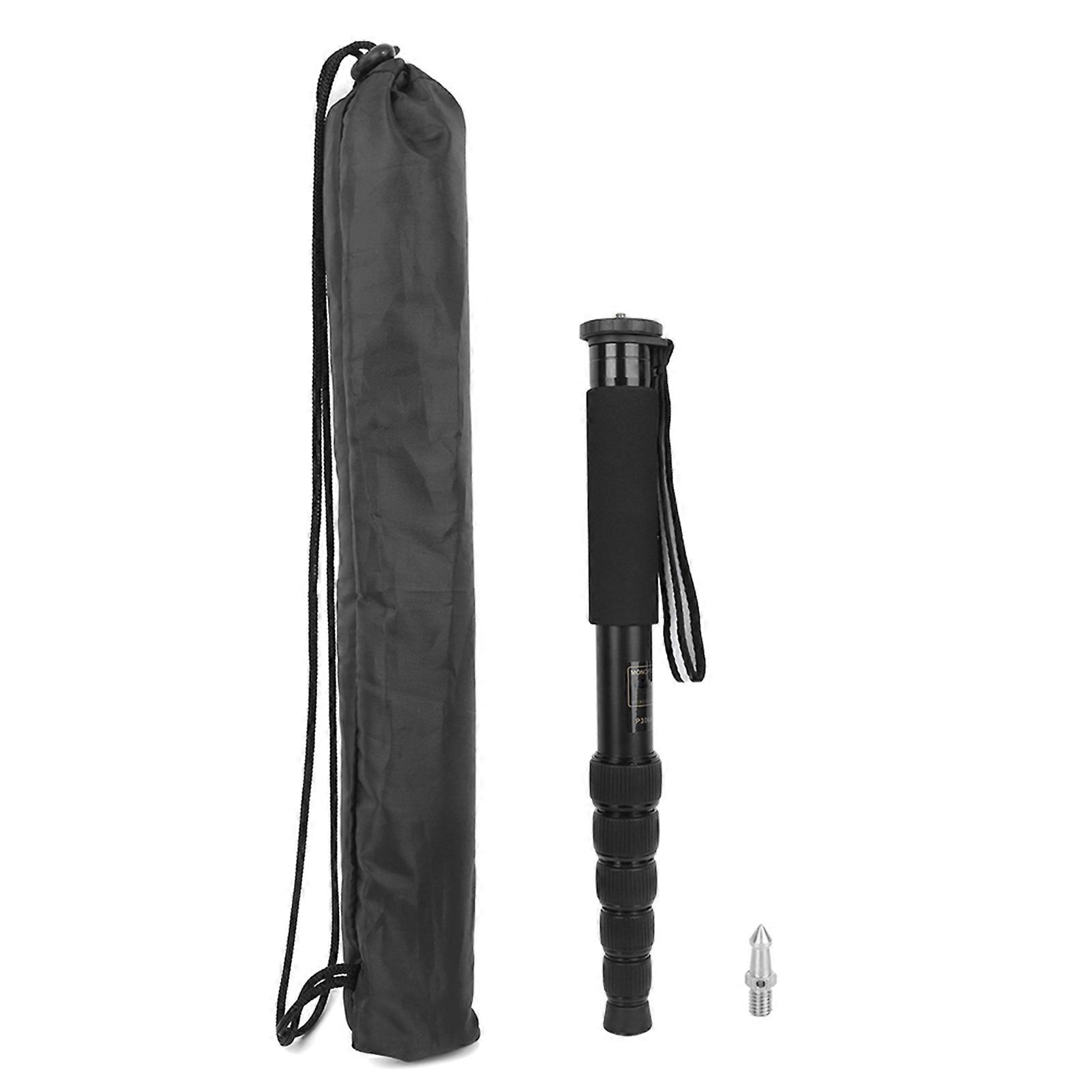 Lightweight Carbon Fiber Camera Monopod Stand - Portable, Adjustable, 6-Section Design