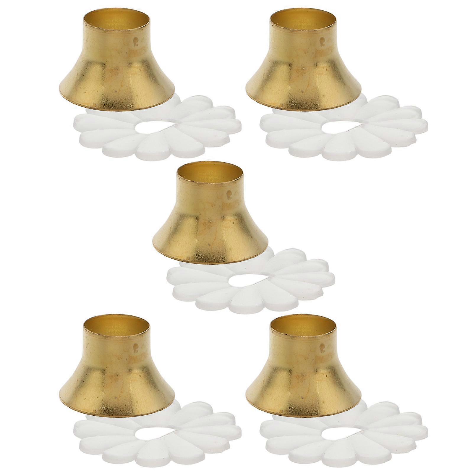 It sounds like you're referring to a product description for **metal umbrella tip caps with leakproof flower gaskets** — replacement parts for