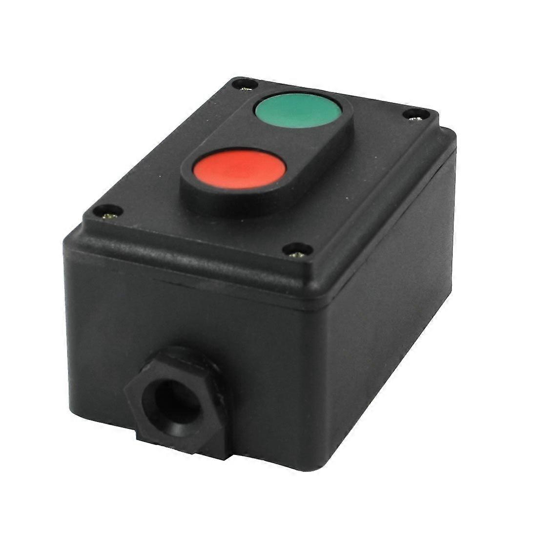 380V 5A Control Electric Housing Rectangle 2 Positions Round Push Button Switch