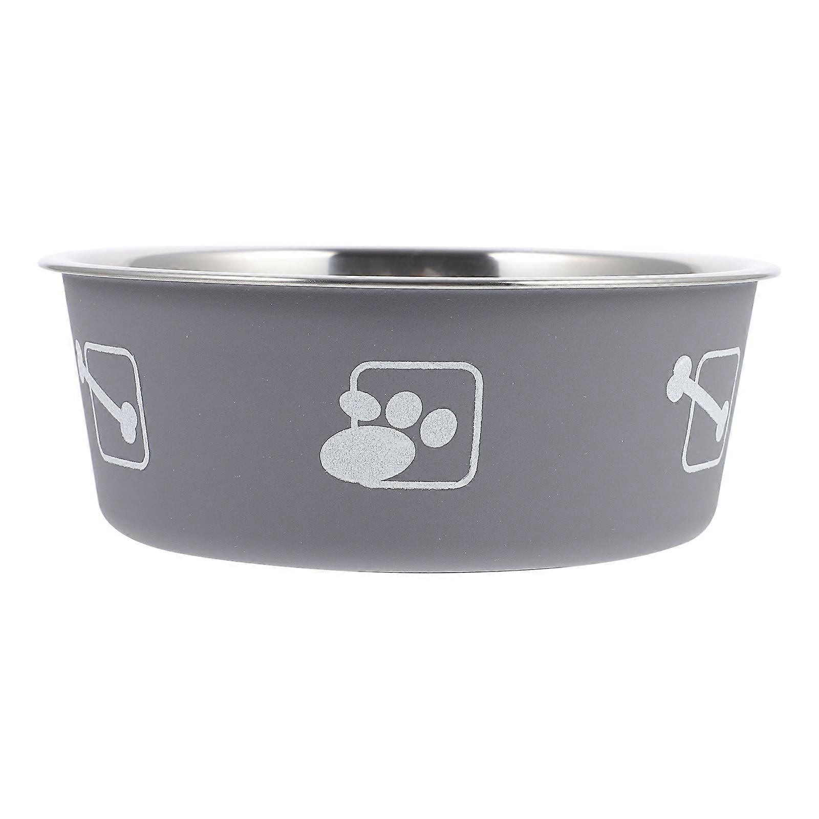 Pet Bowl with Unique Printed Design for Cat and Dog Use Stainless Steel Assorted Color