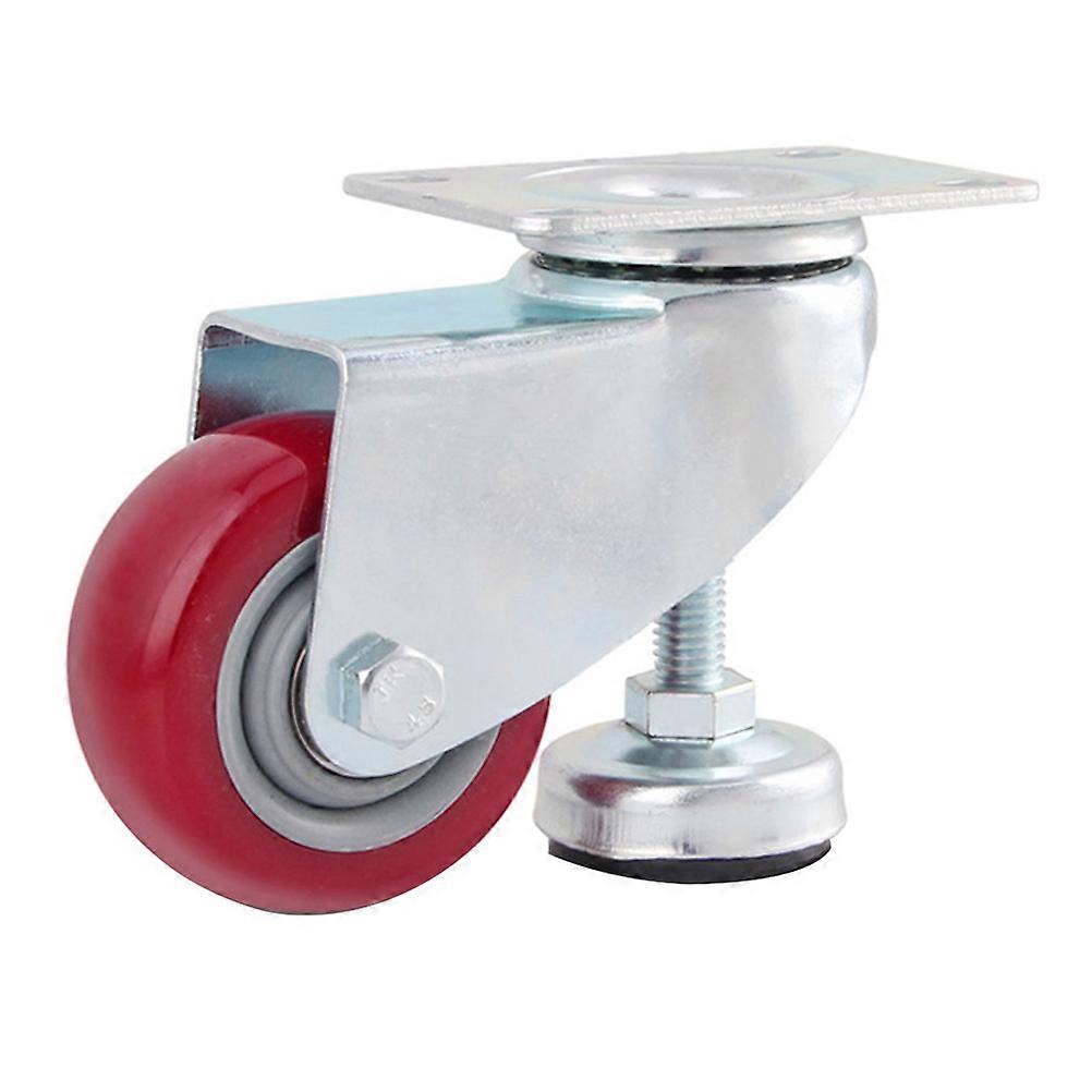 Caster Wheel Swivel Wheels Cart Replacement Part Indoor Use Red 1Pcs