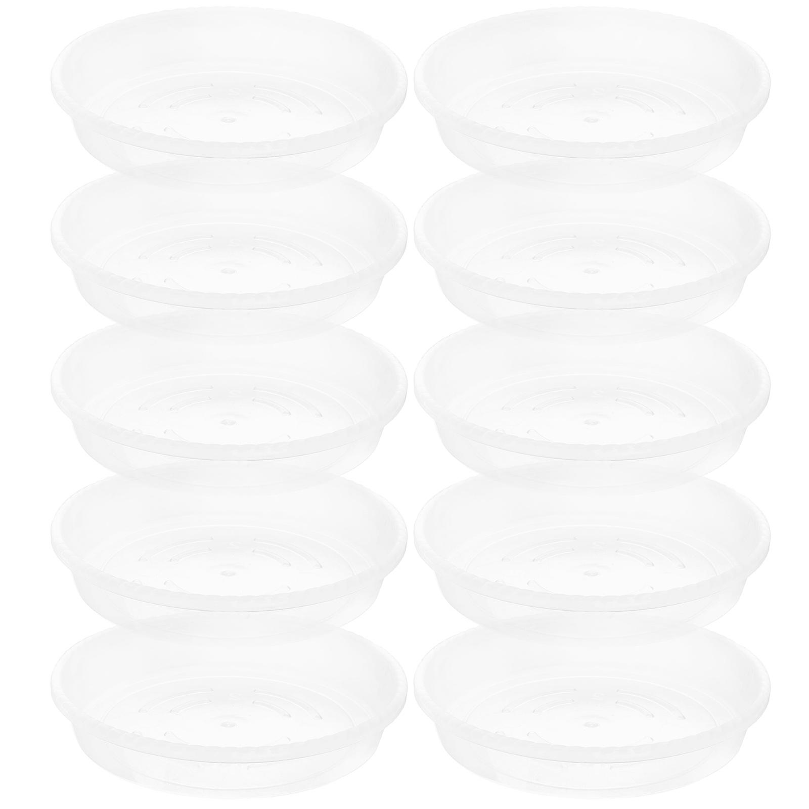 Plant Saucers Durable PP Material Planter Tray Prevent Water Overflow Indoor Gardening 15.00X15.00X2.50CM 20Pcs