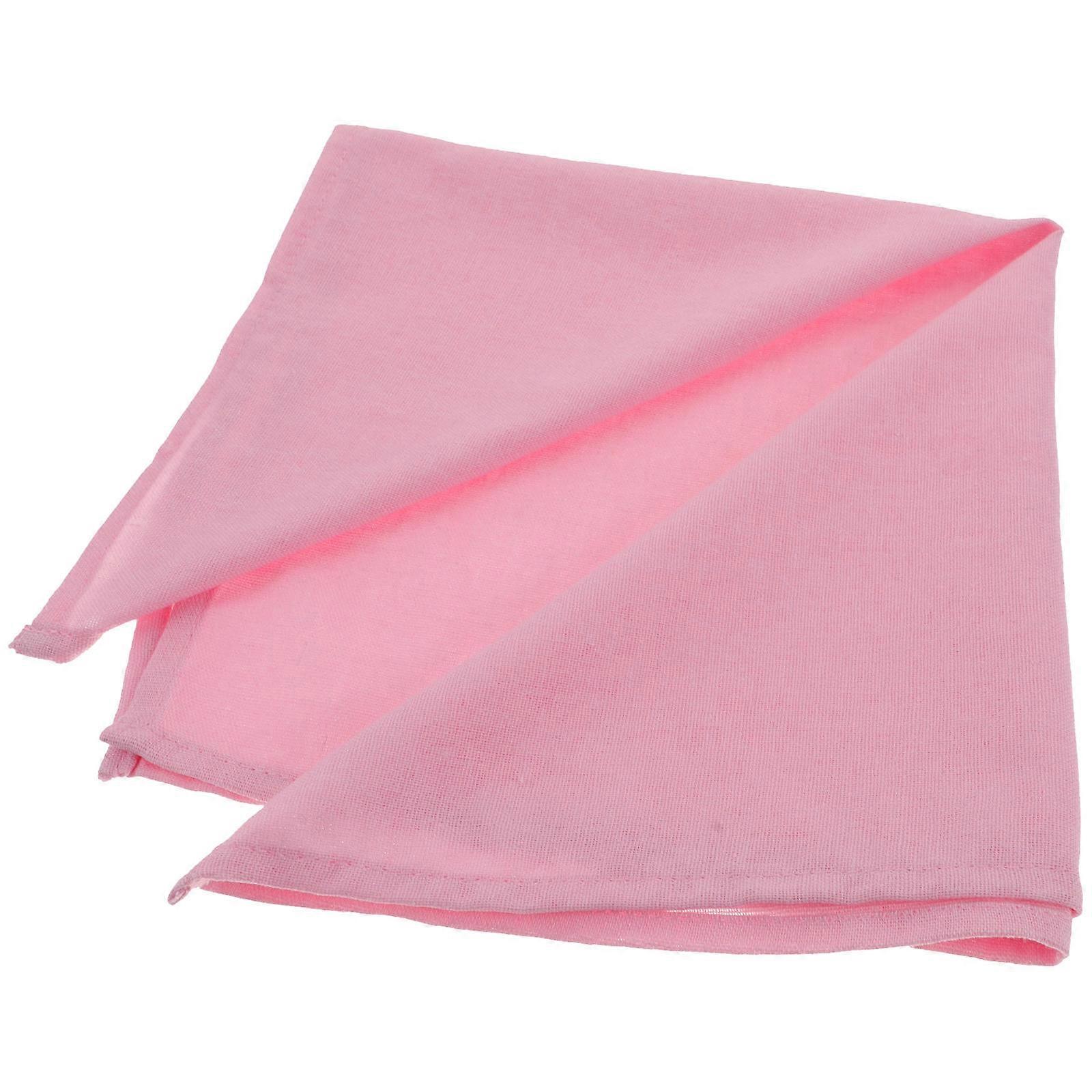 Placemats Heat Resistant Table Mat Square Simple Style Home Decor Pink 15.72x15.72x0.08in Cotton Linen 2Set