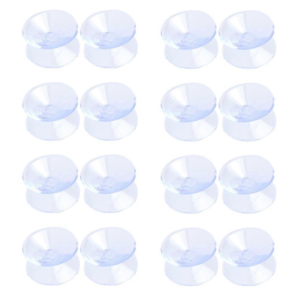 Double Sided Suction Cups For Glass Table Tops Non Slip Pads Transparent Round 30mm Firm Hold 30Pcs