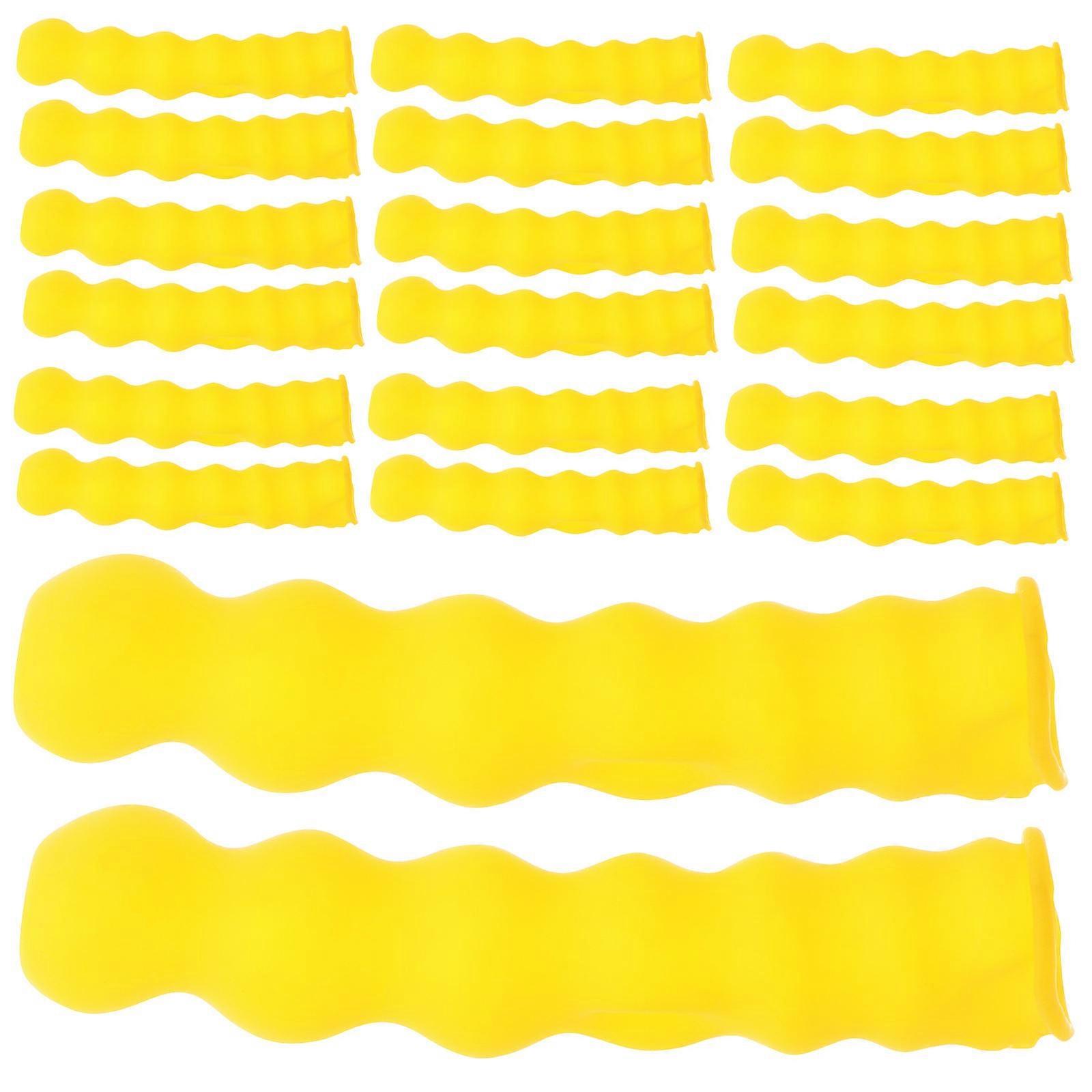 Caulk Tips Caps Caulk Cap Caulking Tools Maintain Clean Workspace 20Pcs Yellow Latex Prevent Leaks 1.70X1.70X1.00CM