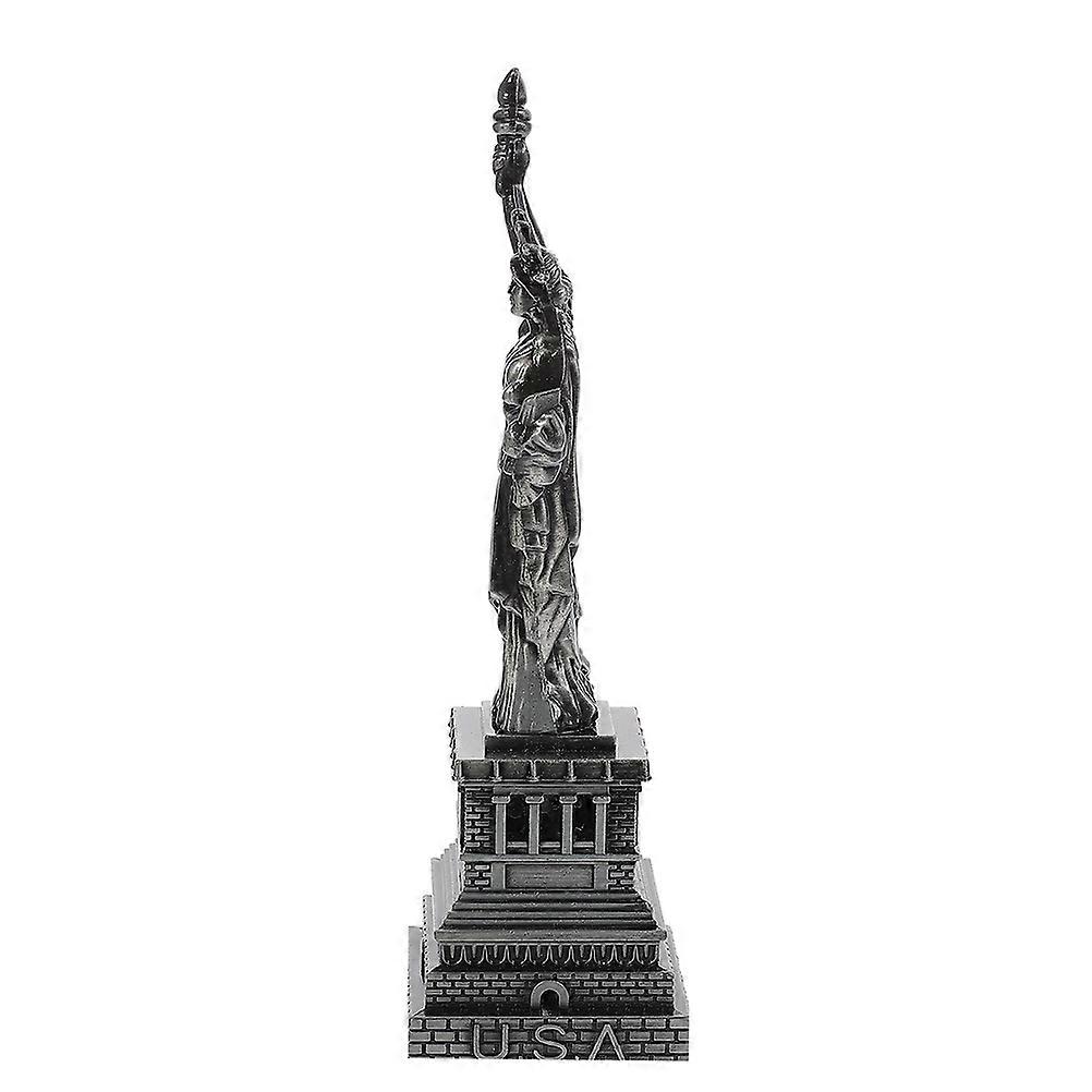 Metallic Statue of Liberty Figurine – Sturdy Desktop Ornament, Decorative Souvenir for Home and Office