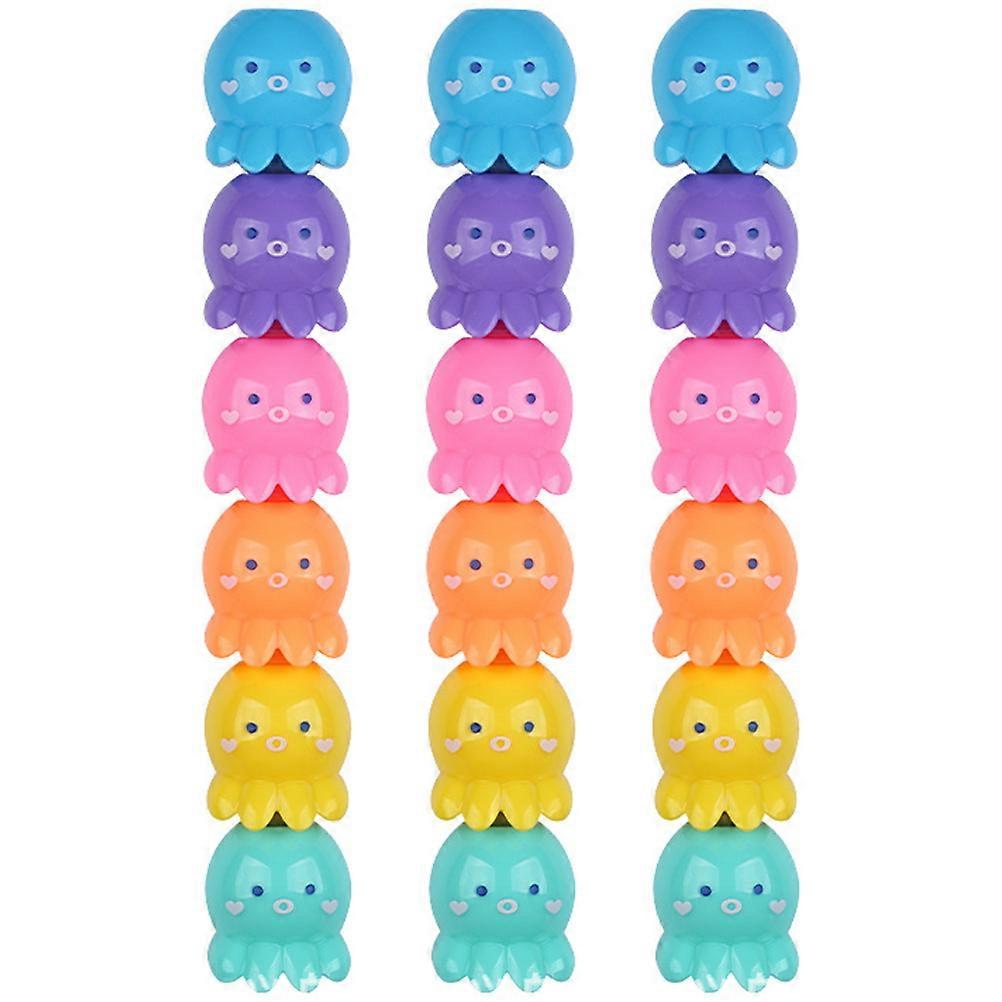 Highlighters For School Octopus Shaped Highlighter Pen Students Fluorescent Pens 18Pcs