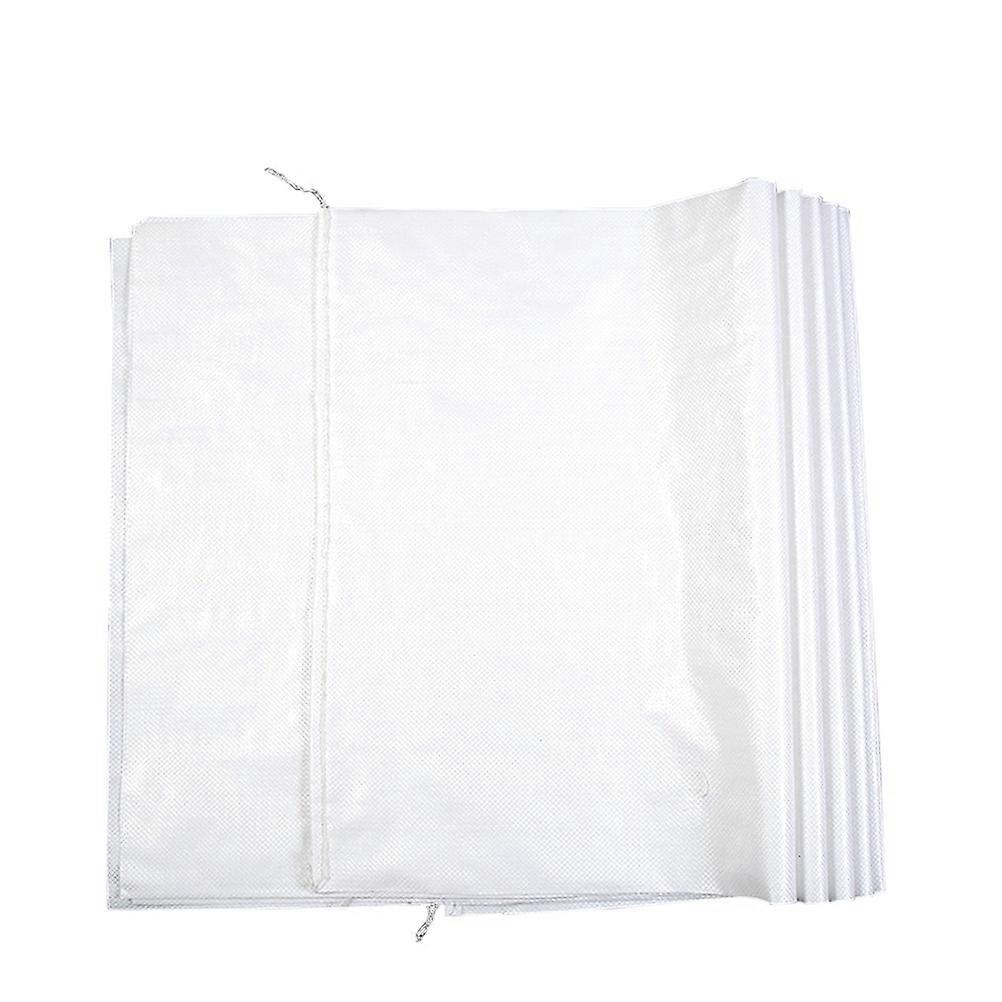 Woven Sacks White Woven Plastic For Long Journey 10Pcs