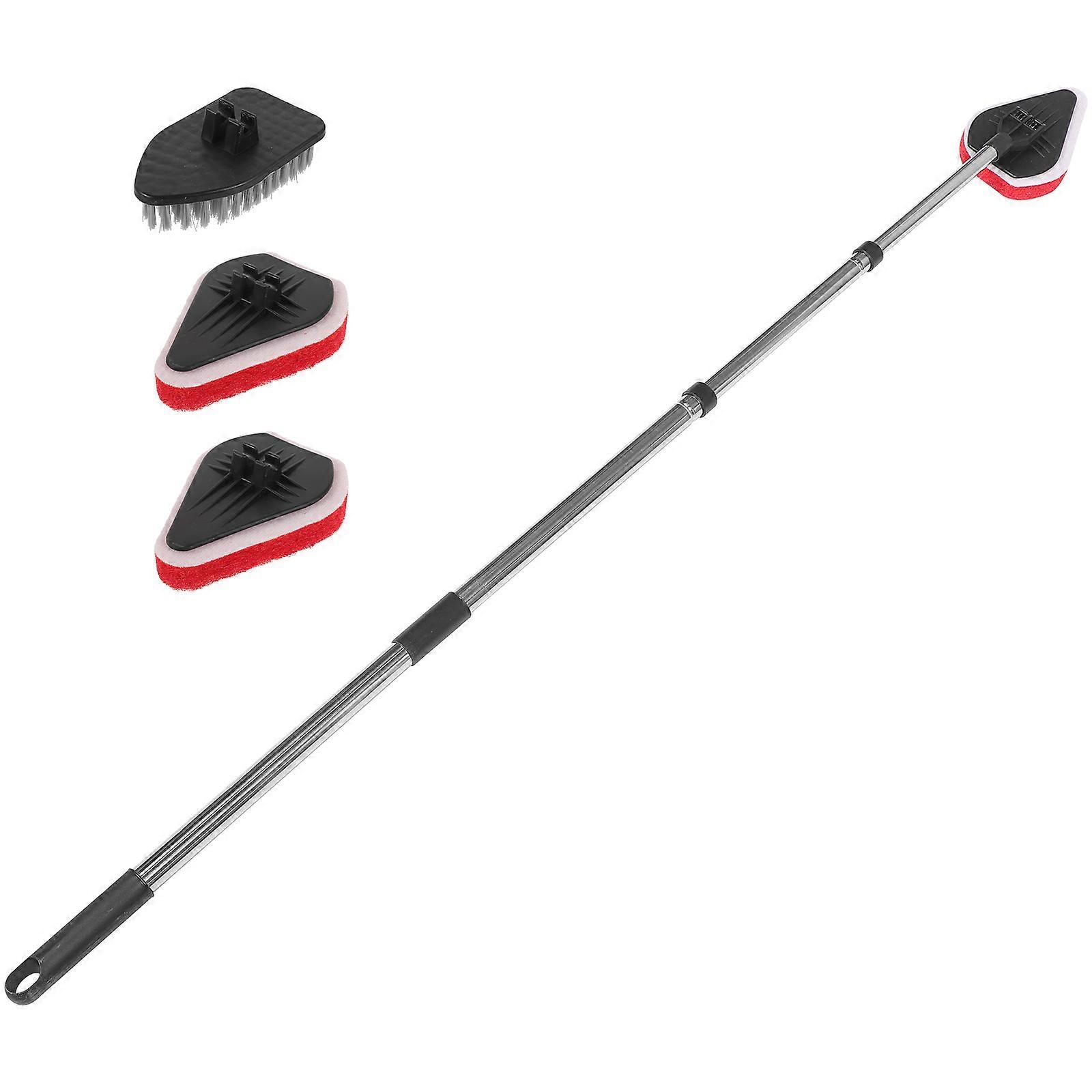 Tile Floor Scrubber Multipurpose Cleaning Scrub Brush Extendable Handle 116x14.5cm 1Set