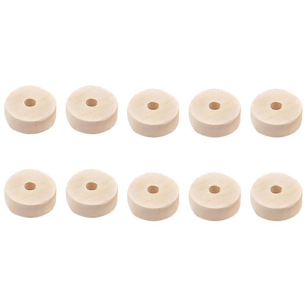 50pcs DIY Unfinished Wood Wheels Craft Circles for Creative Projects Natural Round Wood Discs for Crafts Decorations