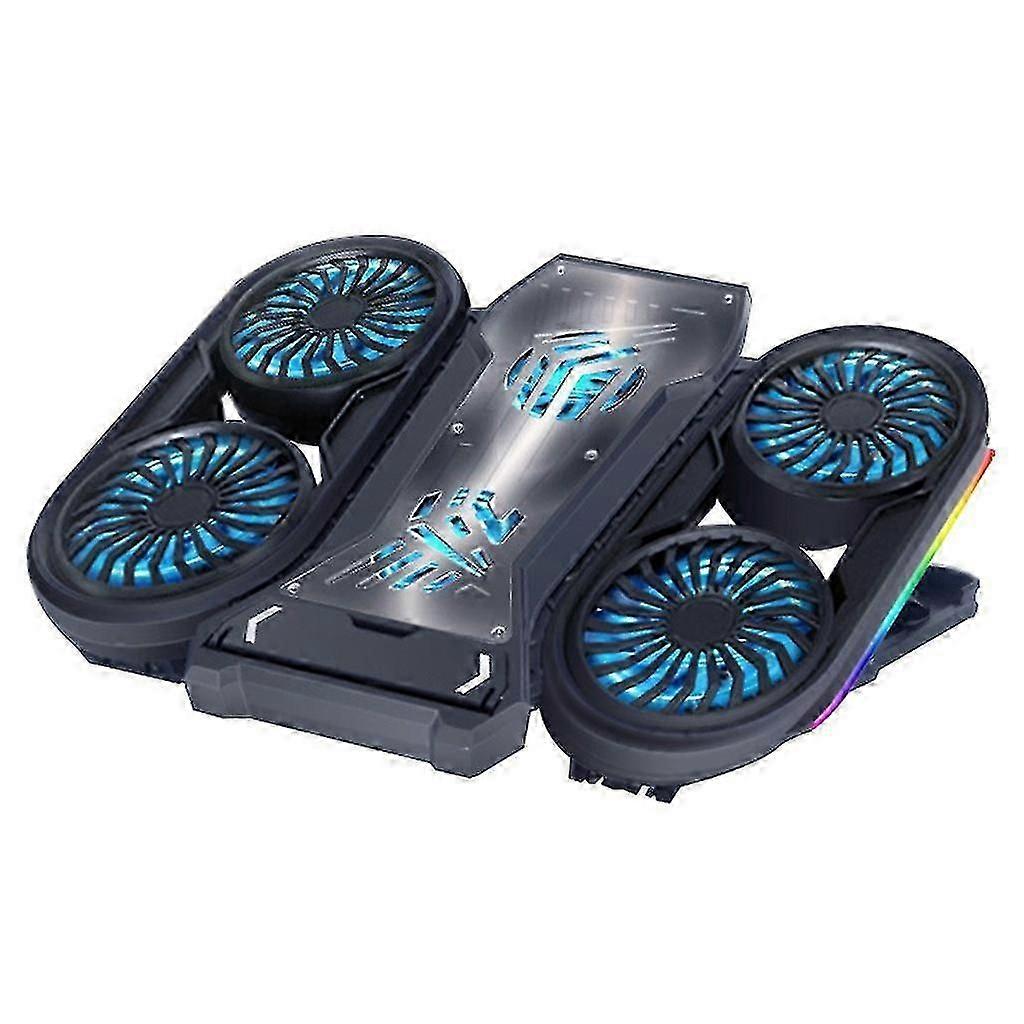 6 Quiet Fans Notebook Cooler Ergonomic Ventilated Base For 11-18 Inch Laptops
