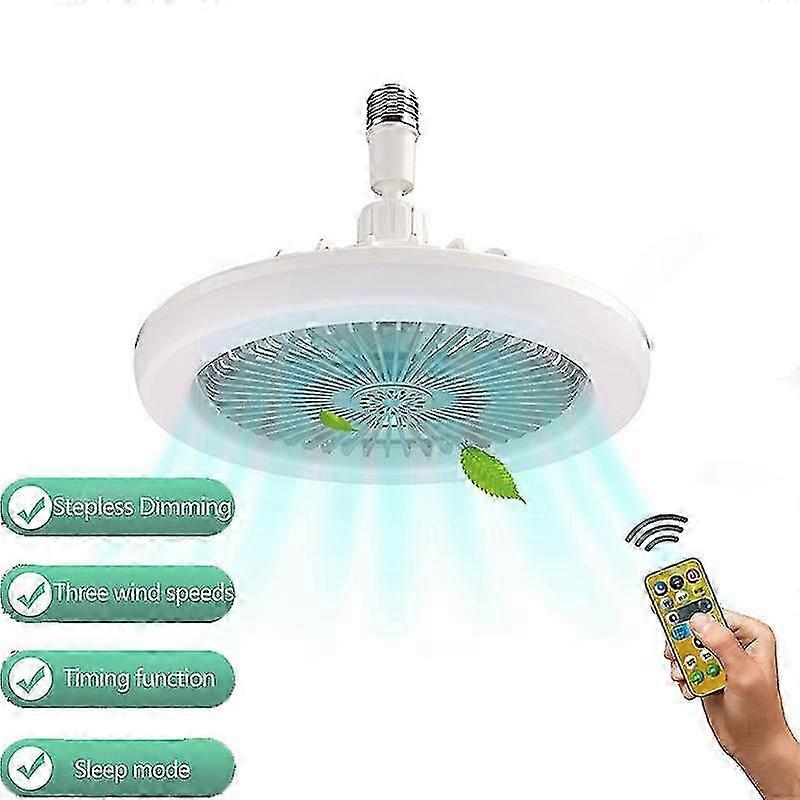 30w Ceiling Fan With Lamp E27 Light Remote Aromatherapy